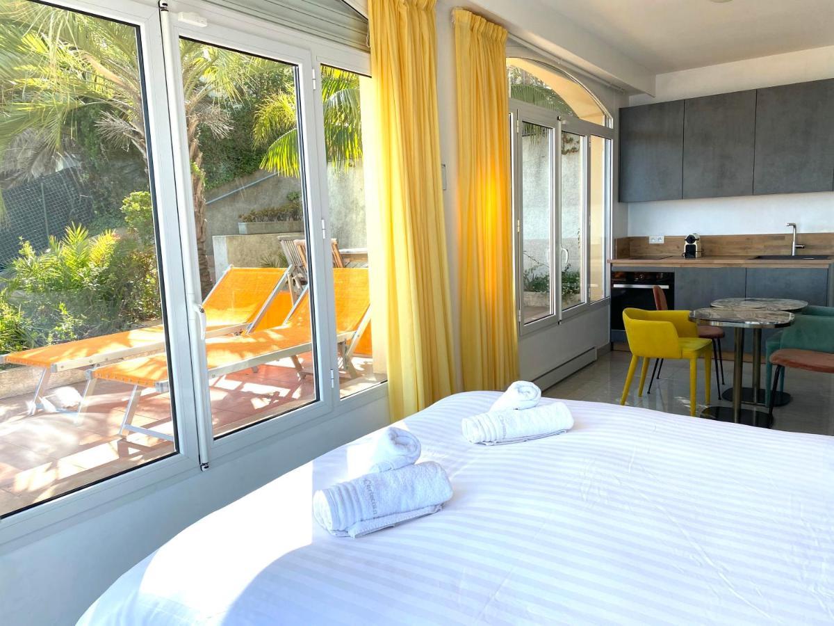 Villa L'Ensoleillee Vue Panoramique Mer, 250 M De La Plage Et Du Centre Ville Ментона Екстериор снимка