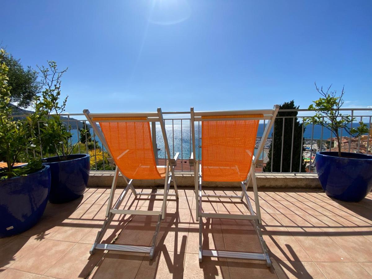 Villa L'Ensoleillee Vue Panoramique Mer, 250 M De La Plage Et Du Centre Ville Ментона Екстериор снимка