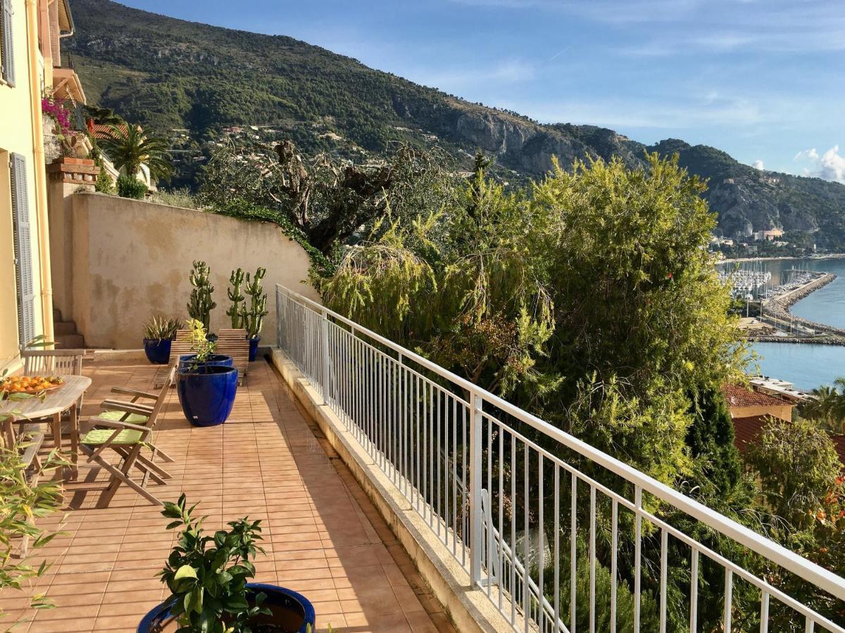 Villa L'Ensoleillee Vue Panoramique Mer, 250 M De La Plage Et Du Centre Ville Ментона Екстериор снимка